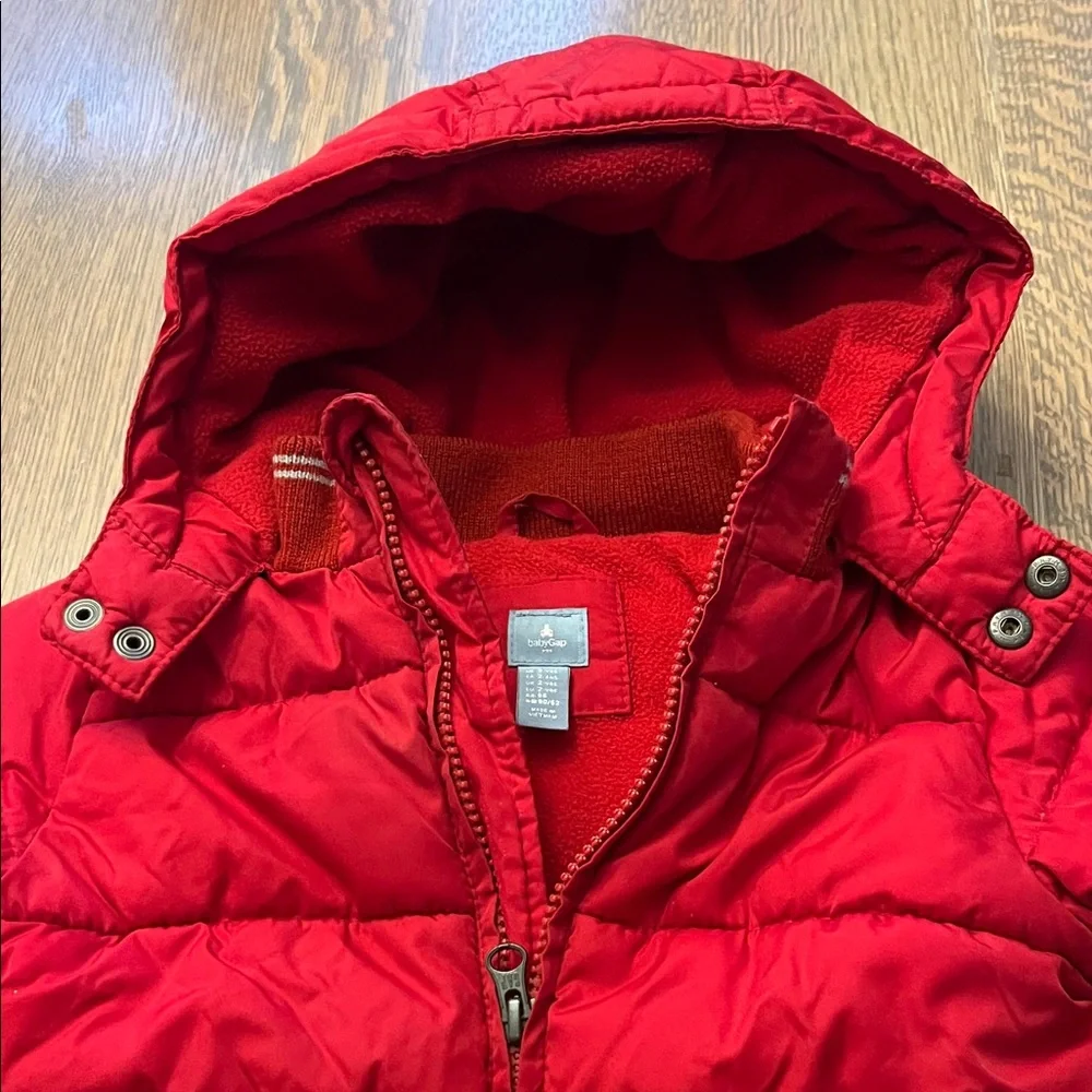 GAP Bright Red Kids Puffer Jacket